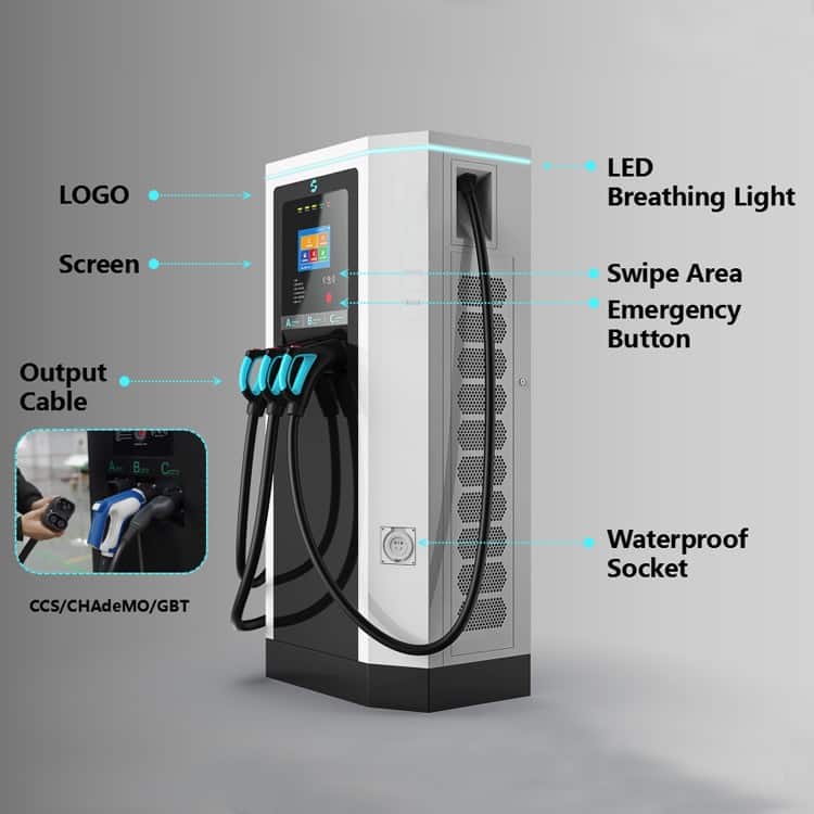 Evcnice AC & DC Combo EV Charging Station • EVCNICE